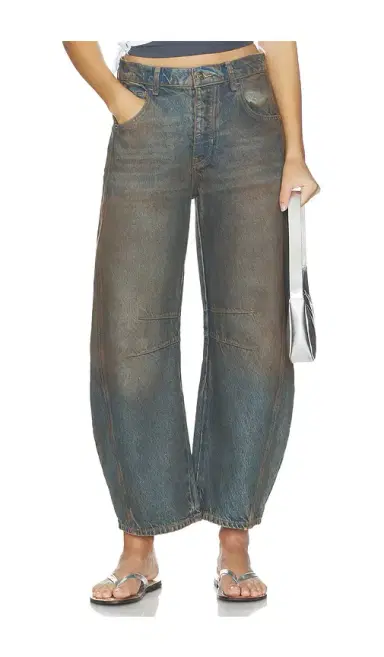 Free People x We The Free Good Luck Mid Rise Barrel | Thumbnail 1
