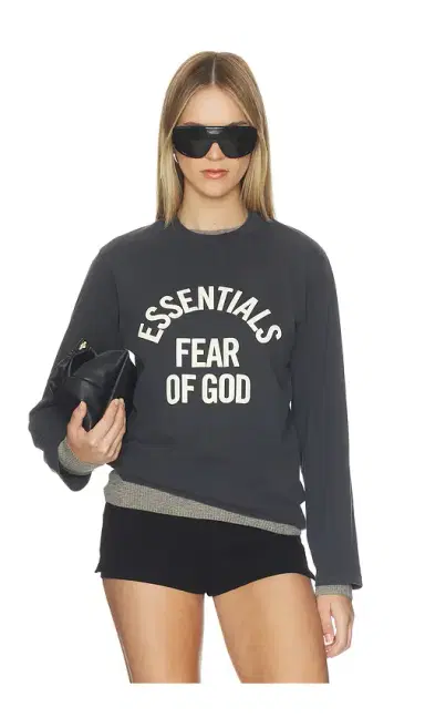 Fear of God Essentials Campus Classic Long Sleeve Tee | Thumbnail 1 Fear of God Essentials Campus Classic Long Sleeve Tee | Thumbnail 1