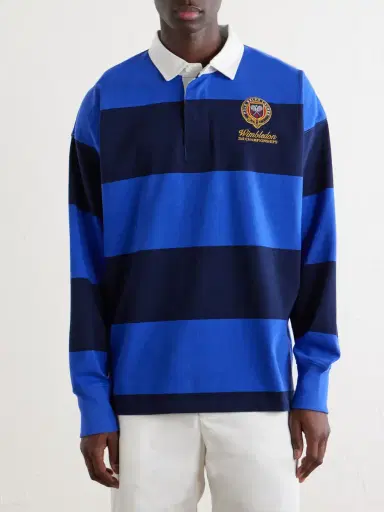 Polo Ralph Lauren Wimbledon Logo-Embroidered Striped Cotton Polo-Shirt - Men | Thumbnail 3