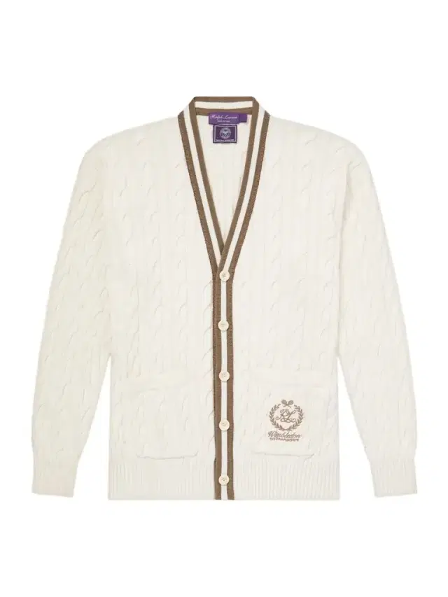 Wimbledon Capsule Cotton and Silk Cardigan - Men