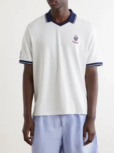 Polo Ralph Lauren Wimbledon Logo-Embroidered Piqué Polo Shirt - Men | Thumbnail 3 Polo Ralph Lauren Wimbledon Logo-Embroidered Piqué Polo Shirt - Men | Thumbnail 3
