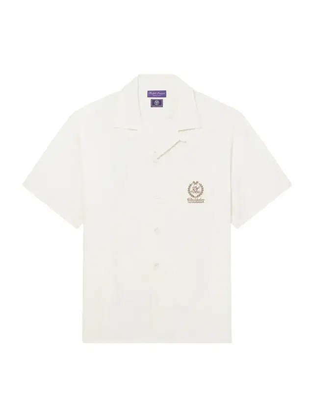 Wimbledon Camp-Collar Embroidered Silk and Linen-Blend Shirt - Men