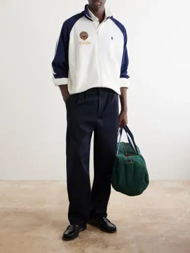 Polo Ralph Lauren Wimbledon Logo-Embroidered Cotton-Blend Piqué Zip-Up Sweatshirt - Men | Thumbnail 2 Polo Ralph Lauren Wimbledon Logo-Embroidered Cotton-Blend Piqué Zip-Up Sweatshirt - Men | Thumbnail 2
