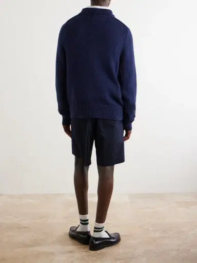 Polo Ralph Lauren Wimbledon Logo-Appliquéd Cotton Sweater - Men | Thumbnail 4 Polo Ralph Lauren Wimbledon Logo-Appliquéd Cotton Sweater - Men | Thumbnail 4