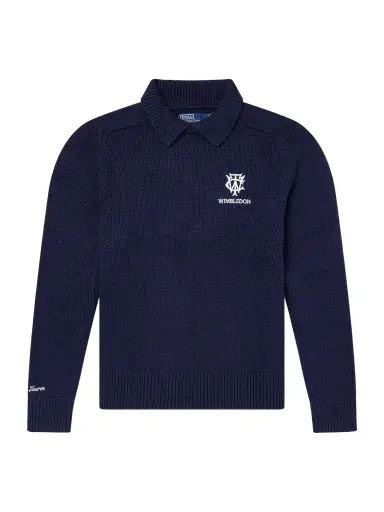 Polo Ralph Lauren Wimbledon Logo-Appliquéd Cotton Sweater - Men | Thumbnail 1 Polo Ralph Lauren Wimbledon Logo-Appliquéd Cotton Sweater - Men | Thumbnail 1