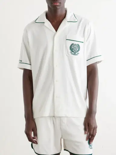 Polo Ralph Lauren Wimbledon Logo-Embroidered Cotton-Blend Terry Shirt - Men | Thumbnail 3 Polo Ralph Lauren Wimbledon Logo-Embroidered Cotton-Blend Terry Shirt - Men | Thumbnail 3