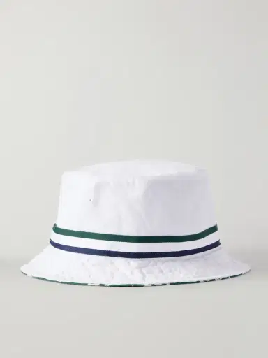 Polo Ralph Lauren Wimbledon Logo-Embroidered Reversible Cotton-Twill Bucket Hat - Men | Thumbnail 4