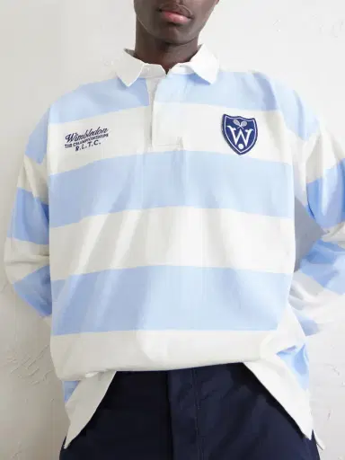 Polo Ralph Lauren Wimbledon Logo-Embroidered Striped Cotton Polo Shirt - Men | Thumbnail 6