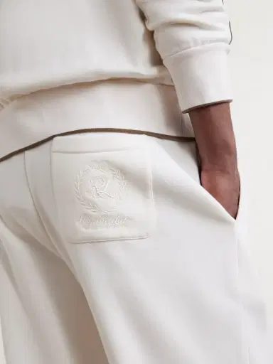 Ralph Lauren Purple Label Wimbledon Straight-Leg Embroidered Cotton and Cashmere-Blend Sweatpants - Men | Thumbnail 5 Ralph Lauren Purple Label Wimbledon Straight-Leg Embroidered Cotton and Cashmere-Blend Sweatpants - Men | Thumbnail 5