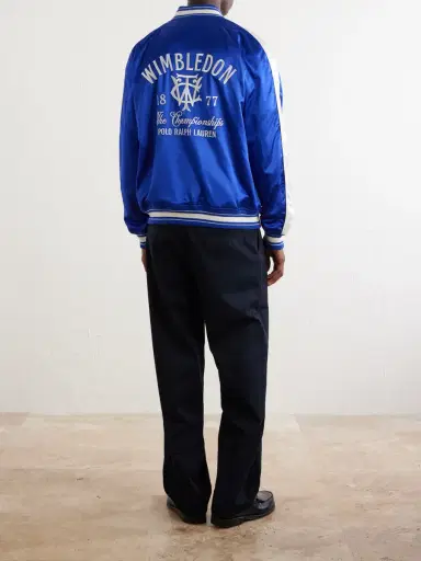 Polo Ralph Lauren Wimbledon Cotton-Blend Woven Bomber Jacket - Men | Thumbnail 4 Polo Ralph Lauren Wimbledon Cotton-Blend Woven Bomber Jacket - Men | Thumbnail 4