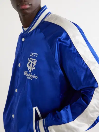Polo Ralph Lauren Wimbledon Cotton-Blend Woven Bomber Jacket - Men | Thumbnail 5 Polo Ralph Lauren Wimbledon Cotton-Blend Woven Bomber Jacket - Men | Thumbnail 5
