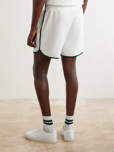 Polo Ralph Lauren Wimbledon Embroidered Straight-Leg Cotton-Blend Shorts - Men | Thumbnail 4 Polo Ralph Lauren Wimbledon Embroidered Straight-Leg Cotton-Blend Shorts - Men | Thumbnail 4