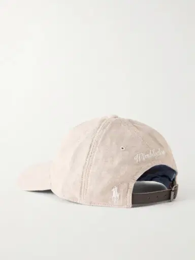 Polo Ralph Lauren Wimbledon Logo-Embroidered Linen Baseball Cap - Men | Thumbnail 4 Polo Ralph Lauren Wimbledon Logo-Embroidered Linen Baseball Cap - Men | Thumbnail 4