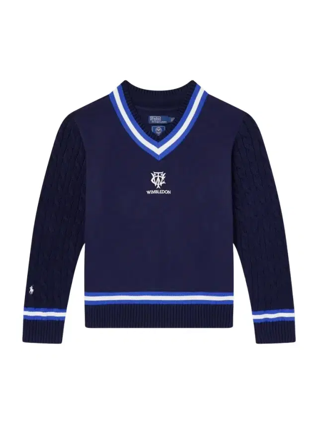Wimbledon Logo-Embroidered Cable-Knit Cotton-Blend Fleece Sweater - Men