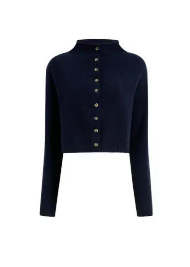 Khaite Annora Cardigan In Midnight | Thumbnail 1 Khaite Annora Cardigan In Midnight | Thumbnail 1