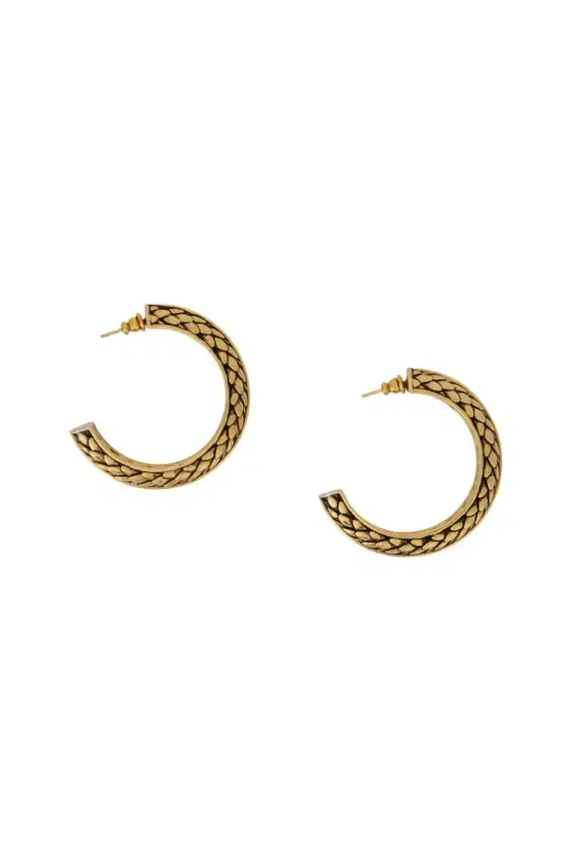 Gold Serpentine Earrings