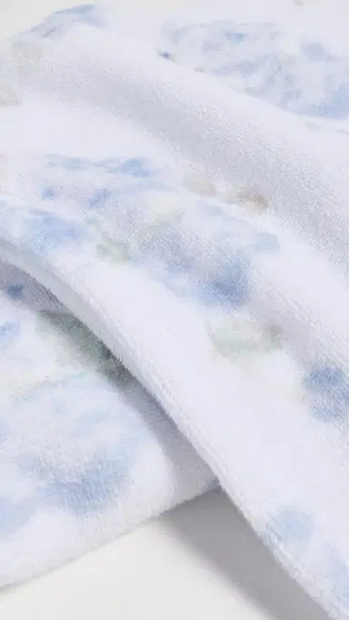 LoveShackFancy Hali Beach Towel Blue Marina One Size | Thumbnail 4