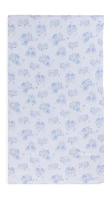 LoveShackFancy Hali Beach Towel Blue Marina One Size | Thumbnail 5