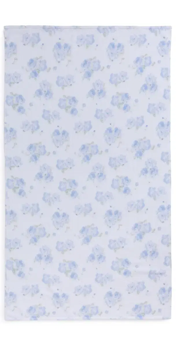 LoveShackFancy Hali Beach Towel Blue Marina One Size