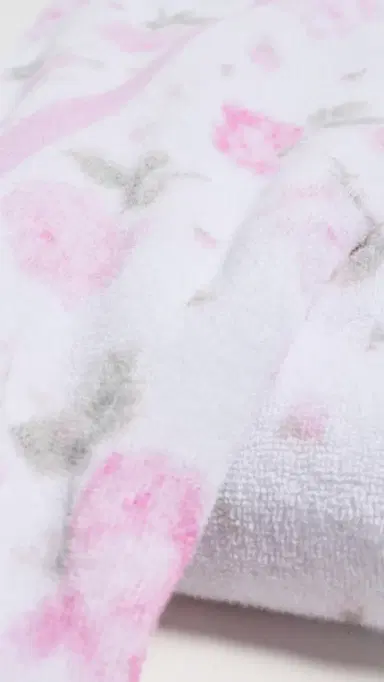 LoveShackFancy Hali Beach Towel Pretty Pink One Size | Thumbnail 4