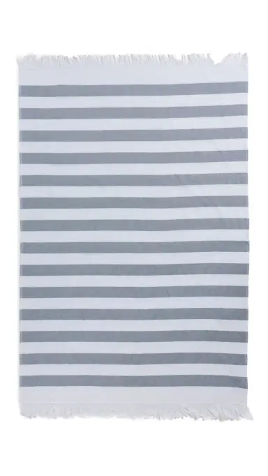 Weezie Beach Towel Coastal Navy Stripe One Size | Thumbnail 5