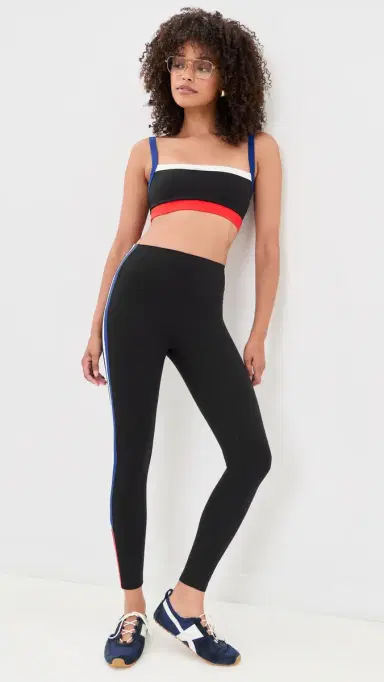 Splits59 Monah High Waist Rigor 7/8 Leggings Black/Cobalt M | Thumbnail 5