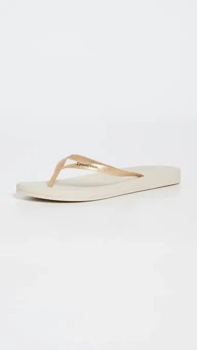Ipanema Ana Tan Flip Flops Beige/Gold | Thumbnail 2