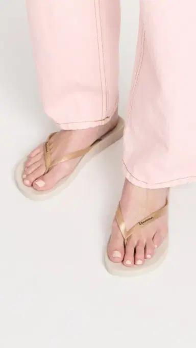 Ipanema Ana Tan Flip Flops Beige/Gold | Thumbnail 3