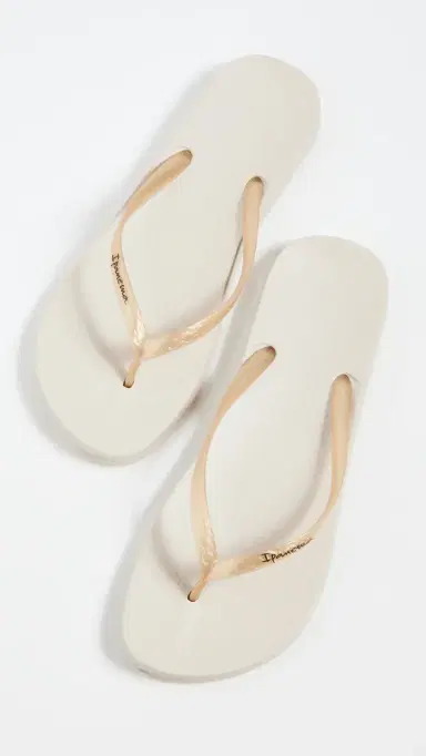 Ipanema Ana Tan Flip Flops Beige/Gold | Thumbnail 5
