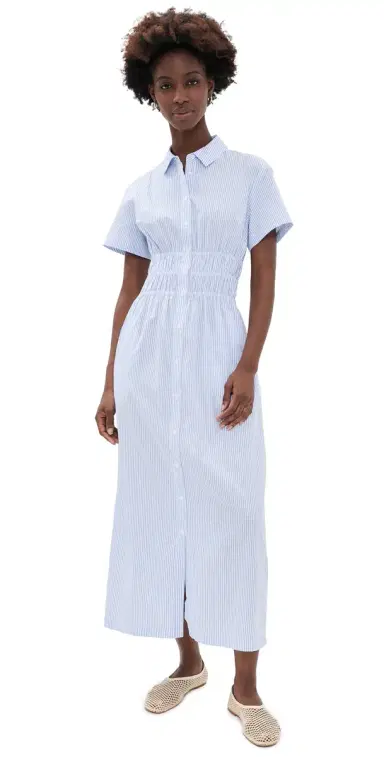 Hill House Home The Jamie Nap Dress Blue/White Stripe XL | Thumbnail 1 Hill House Home The Jamie Nap Dress Blue/White Stripe XL | Thumbnail 1
