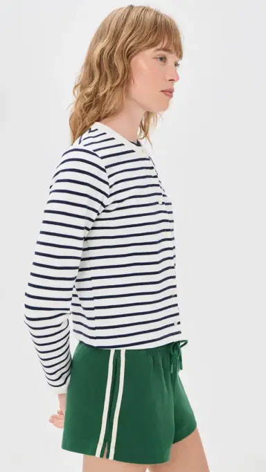 Alex Mill Coco Sport Cadigan In Stripe /Navy | Thumbnail 4 Alex Mill Coco Sport Cadigan In Stripe /Navy | Thumbnail 4
