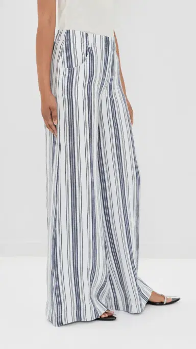 TWP Demie Pants IVORY / NAVY | Thumbnail 4
