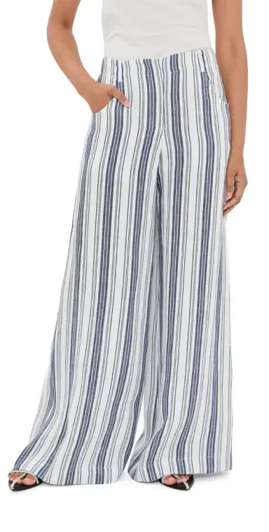TWP Demie Pants IVORY / NAVY | Thumbnail 1