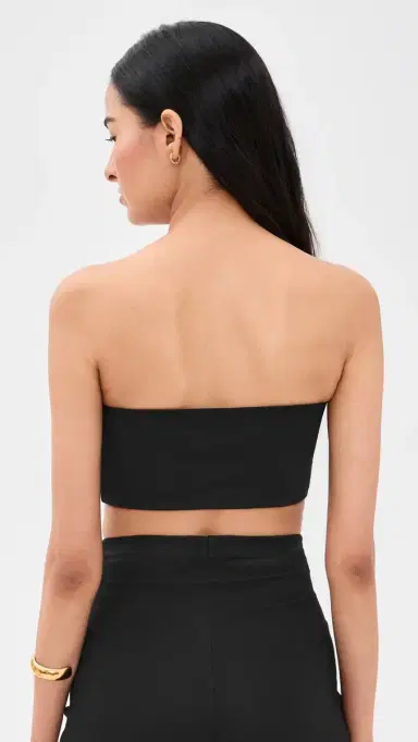 Ripley Rader Ponte Knit Bandeau Top Black S | Thumbnail 3