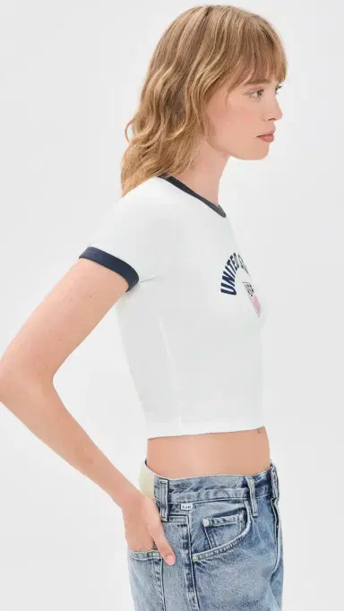 Levi's X World Cup USA Retro Ringer Baby Tee Red White Blue XS | Thumbnail 4 Levi's X World Cup USA Retro Ringer Baby Tee Red White Blue XS | Thumbnail 4