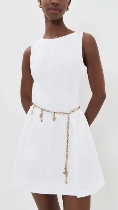 Madewell x Shopbop Chain Charm Belt Shiny Light Gold | Thumbnail 3 Madewell x Shopbop Chain Charm Belt Shiny Light Gold | Thumbnail 3