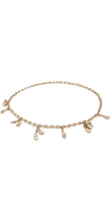 Madewell x Shopbop Chain Charm Belt Shiny Light Gold | Thumbnail 1 Madewell x Shopbop Chain Charm Belt Shiny Light Gold | Thumbnail 1