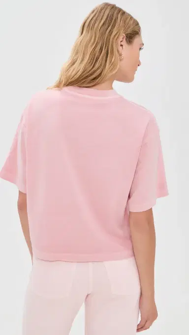 Madewell x Shopbop The Boxy Crop Tee in Allday Jersey Dreamy Pink L | Thumbnail 3