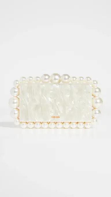 Cult Gaia Eos Box Clutch Ivory One Size | Thumbnail 2