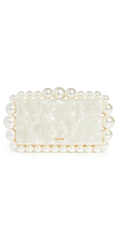 Cult Gaia Eos Box Clutch Ivory One Size | Thumbnail 1