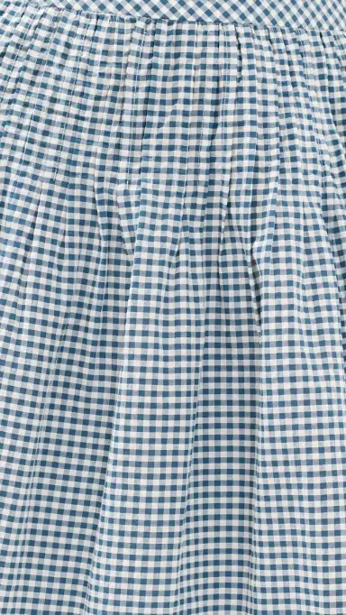 Hill House Home The Ame Skirt Teal Gingham | Thumbnail 6