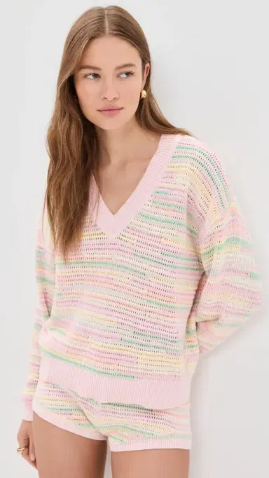 LoveShackFancy Marlieanna Pullover Coverup Tropical Swirl S | Thumbnail 2