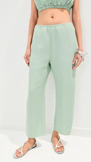 LE BOP Kelsey Cropped id Rise Pants Frosty Green | Thumbnail 2