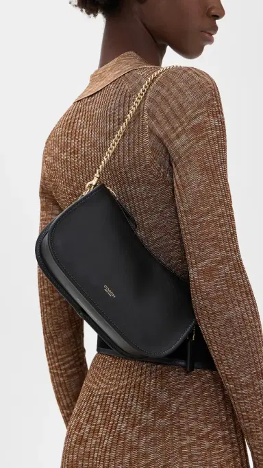 Coach Natural Grain Leather Waverly Bag B4/Black One Size | Thumbnail 3 Coach Natural Grain Leather Waverly Bag B4/Black One Size | Thumbnail 3