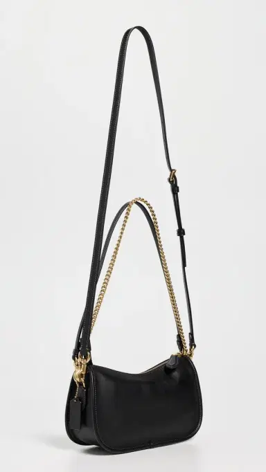 Coach Natural Grain Leather Waverly Bag B4/Black One Size | Thumbnail 4 Coach Natural Grain Leather Waverly Bag B4/Black One Size | Thumbnail 4