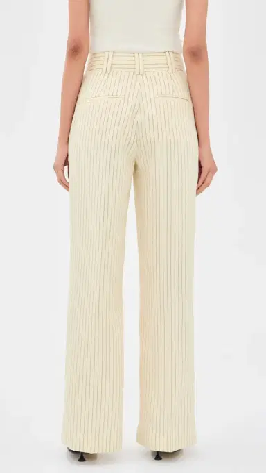 Favorite Daughter The Fine Line Pants Cream Pinstripe 2 | Thumbnail 3