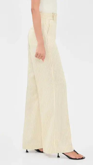 Favorite Daughter The Fine Line Pants Cream Pinstripe 2 | Thumbnail 4