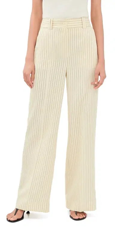 Favorite Daughter The Fine Line Pants Cream Pinstripe 2 | Thumbnail 1