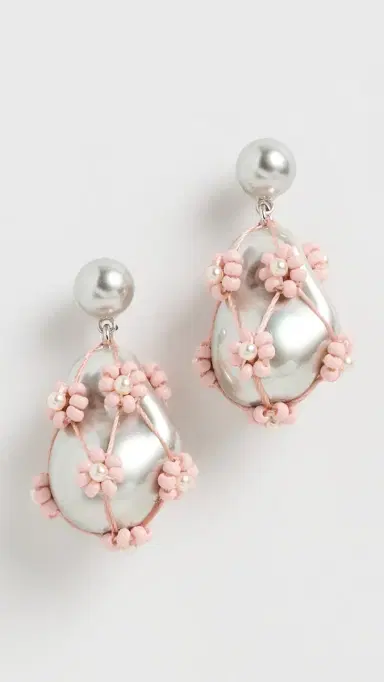 Tory Burch Curiosity Beaded Pearl Drop Earrings | Thumbnail 2