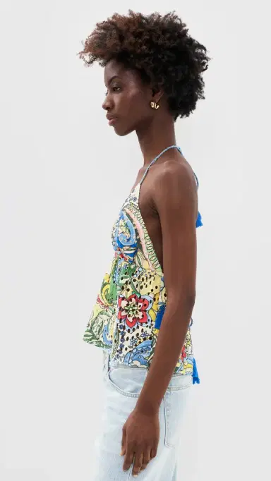 Alice + Olivia Karolina Halter Top | Thumbnail 4 Alice + Olivia Karolina Halter Top | Thumbnail 4